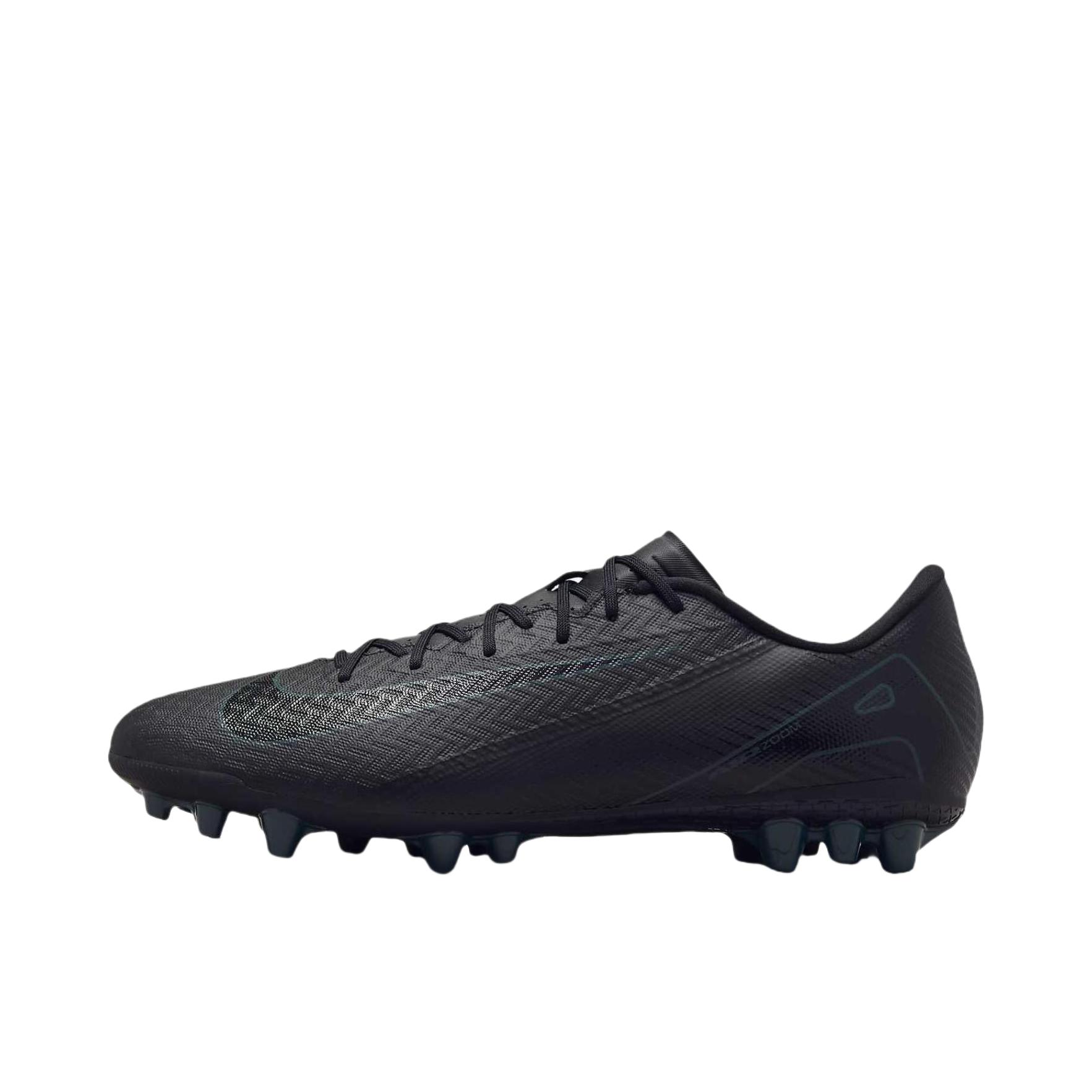 推荐商品：Nike Mercurial Vapor 16 Academy AG 足球鞋 中端胶质短钉人造草地防滑耐磨 黑色