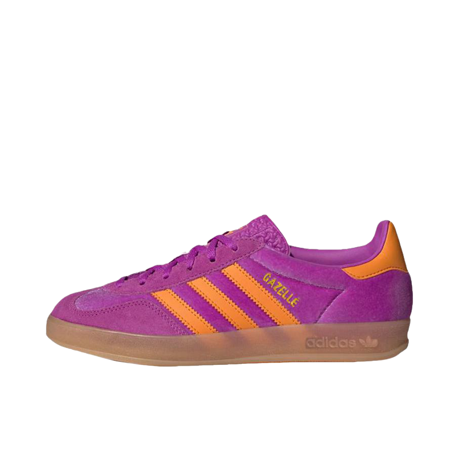 推荐商品：adidas Originals Gazelle T头鞋 德训鞋 板鞋 轻便复古薄底舒适百搭减震耐磨贴合圆头 紫色/橙黄/树脂黄