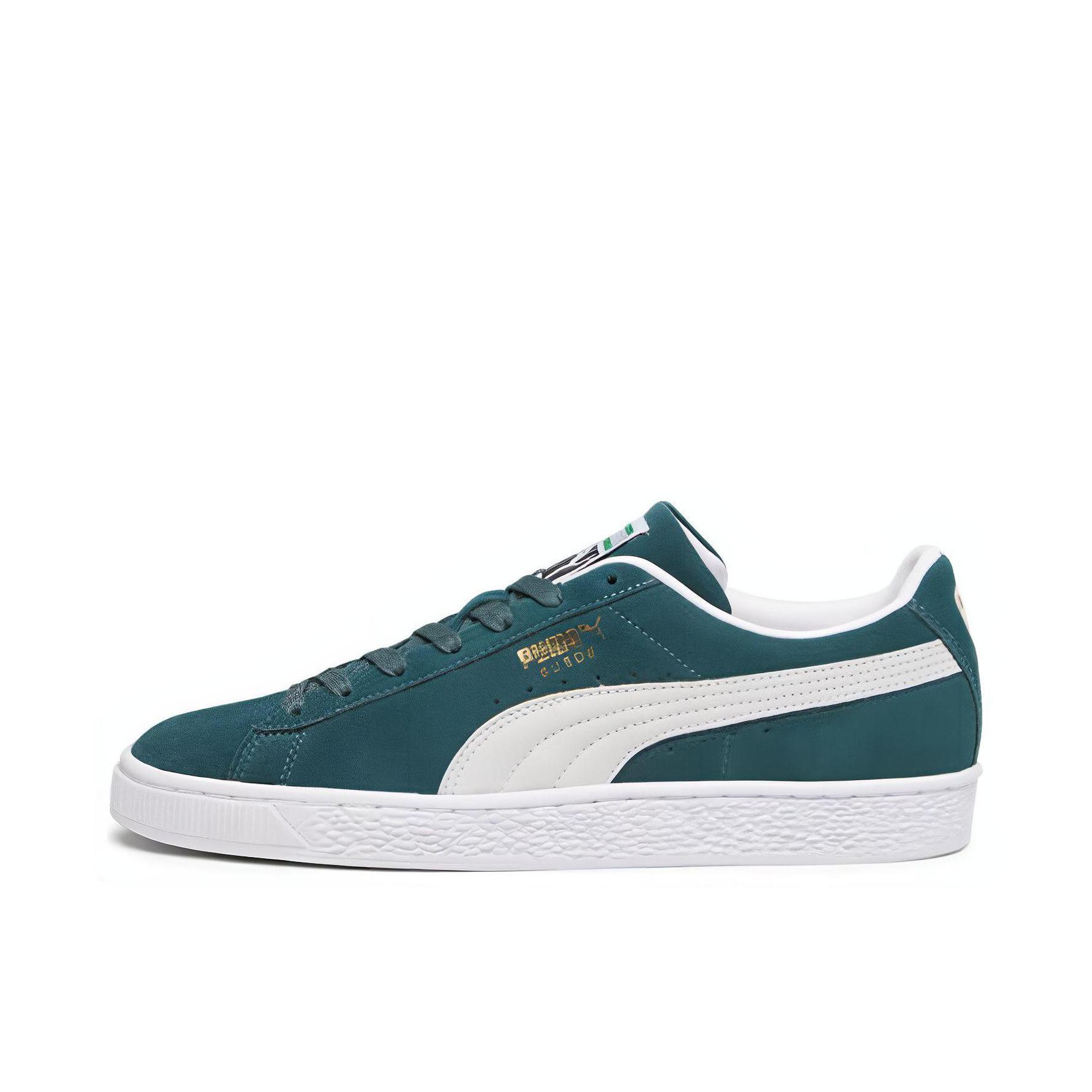 推荐商品：Puma/彪马 Suede Classic 面包鞋 板鞋 舒适百搭防滑耐磨轻便透气复古低帮圆头 深墨绿色