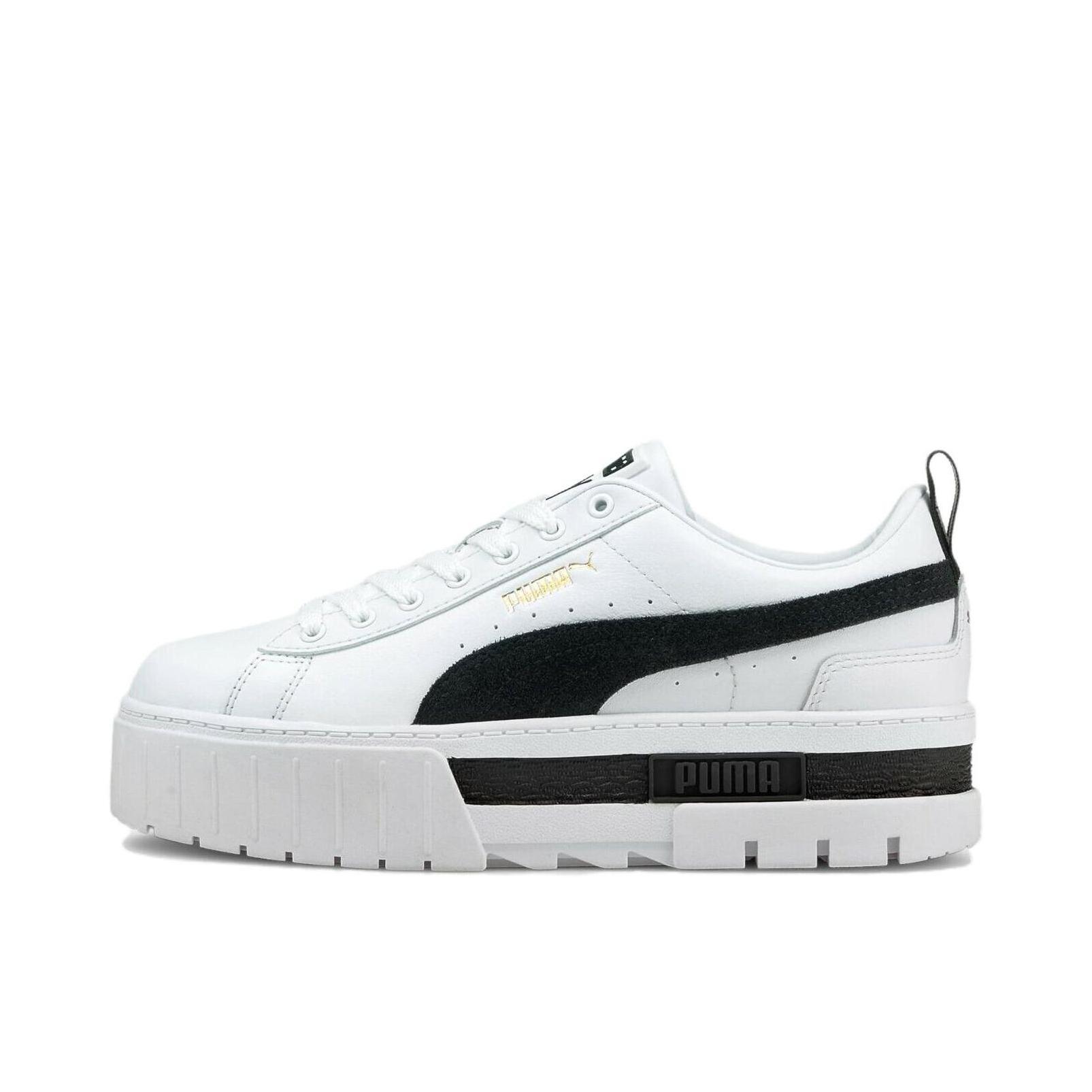 推荐商品：Puma/彪马 mayze reflective 运动休闲鞋 防滑耐磨舒适透气复古时尚厚底 熊猫/黑色/白色