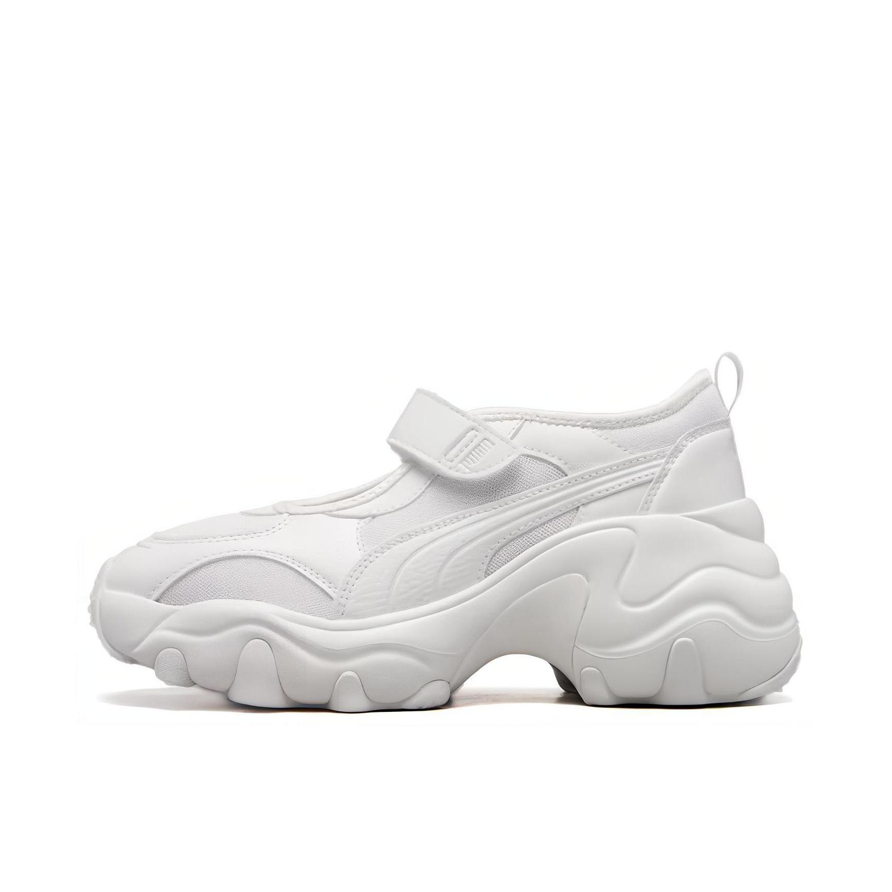 推荐商品：Puma/彪马 Pulsar Wedg 运动休闲鞋 防滑耐磨透气轻便低帮简约玛丽珍 暖白色