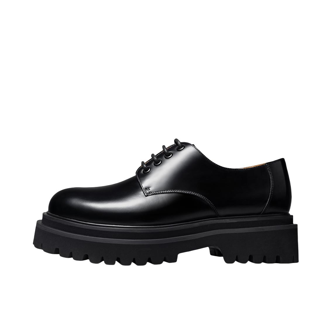 推荐商品：Thom Wills cleanfit 小牛皮 大头鞋 厚底 增高 皮鞋 黑色