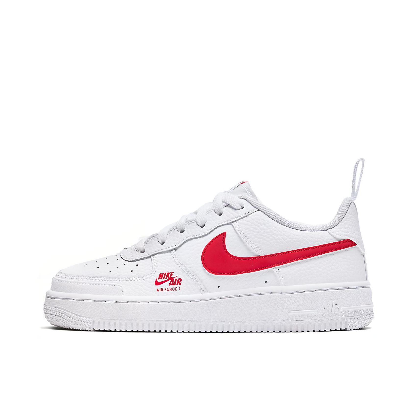 推荐商品：Nike Air Force 1 空军一号 板鞋 轻便舒适百搭耐磨防滑复古 White/Red Utility/白红/小钩Logo