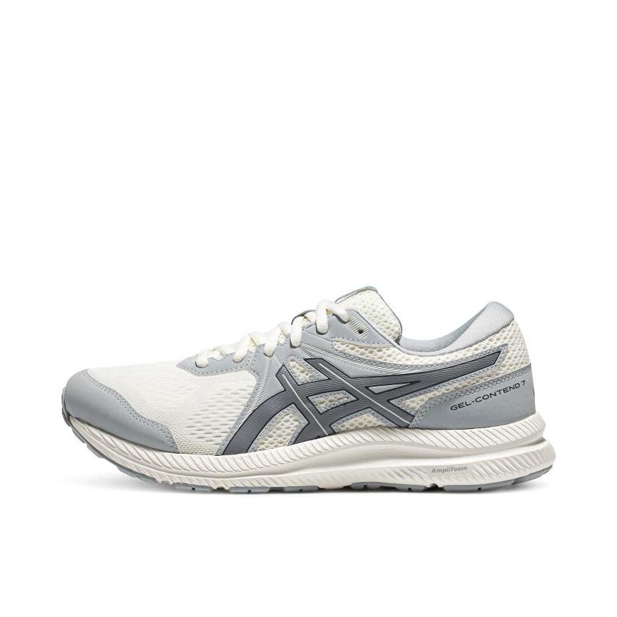 推荐商品：Asics/亚瑟士 Gel-Contend 7 跑鞋 缓震回弹入门级短跑运动平跟轻便 女款/白色/灰色