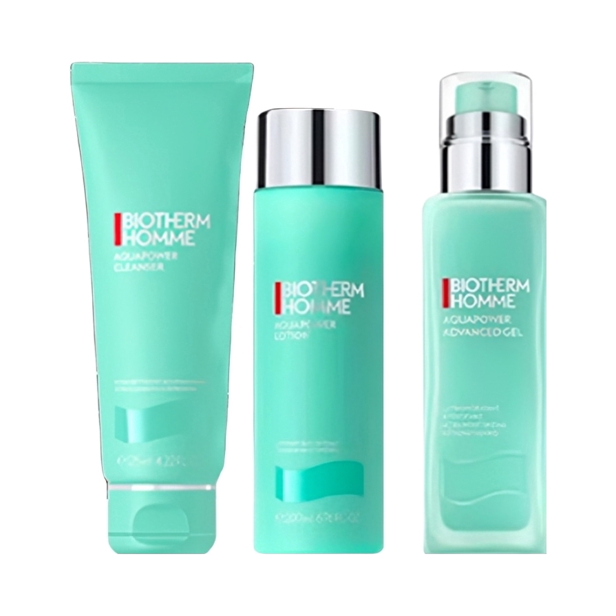 推荐商品：【男士专用】Biotherm/碧欧泉 水动力保湿护肤套组【水+乳+洁面】补水修护净油