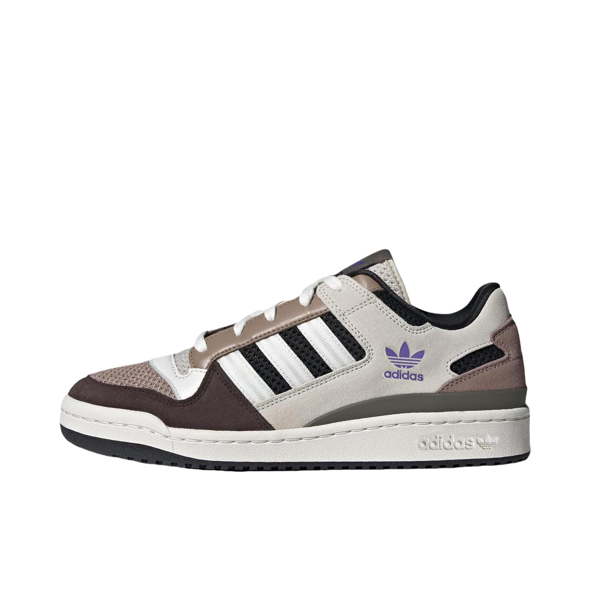推荐商品：【520礼物】adidas Originals Forum 板鞋 轻便复古防滑时尚魔术贴篮球风薄底包裹性 粉色/棕色/白色/清澈棕