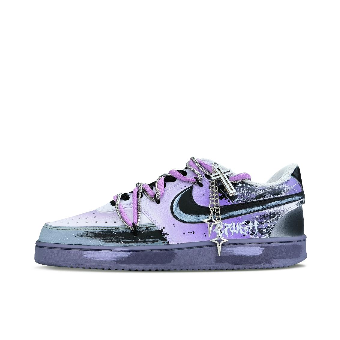 推荐商品：【定制球鞋】 Nike Court Vision 1 板鞋 防水美式简约防滑减震复古 暮光破晓