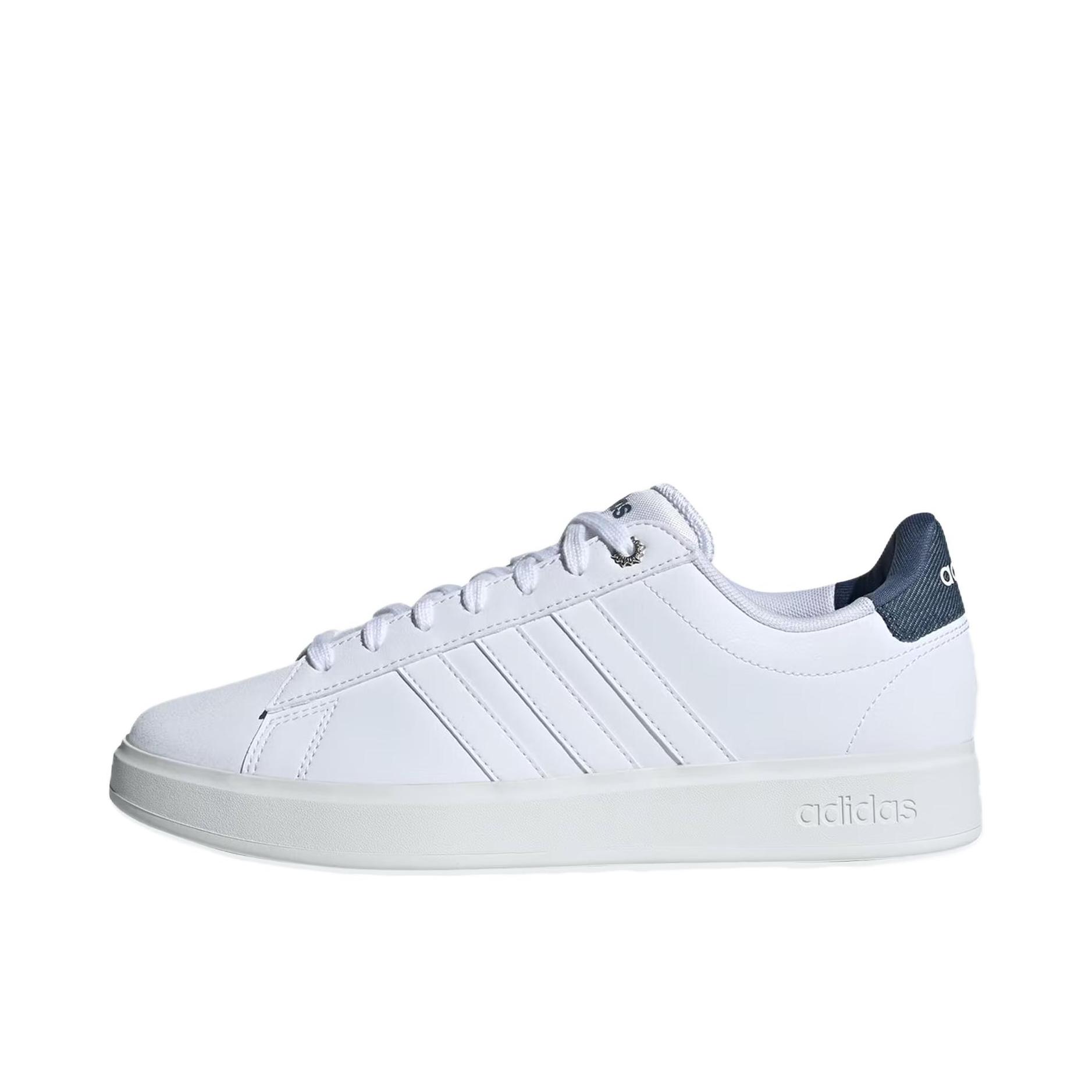 推荐商品：adidas NEO Grand Court 2.0 板鞋 防滑耐磨舒适透气时尚百搭轻运动贴合 女款/白色/蓝色