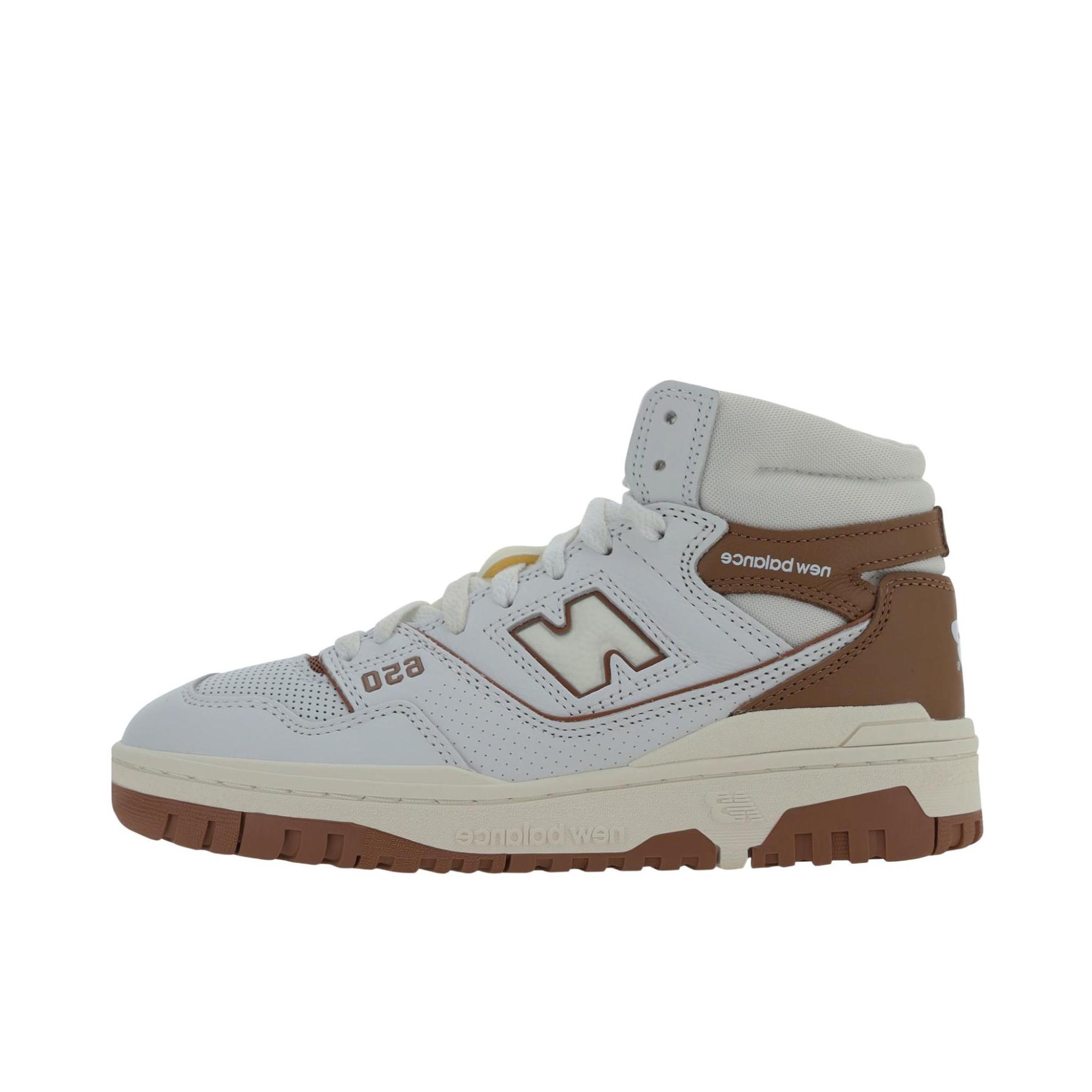 推荐商品：New Balance 650R 耐磨 减震防滑 潮流复古 包裹性 休闲鞋 D宽/白色/棕色