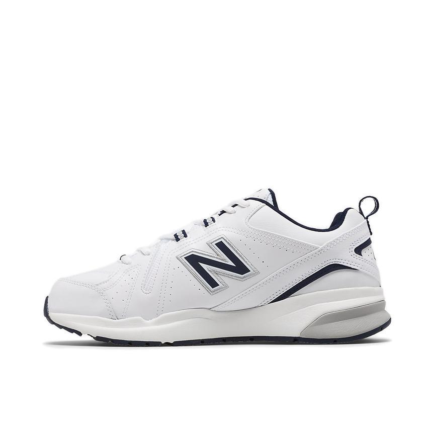 推荐商品：New Balance 608 潮流 透气 耐磨 运动休闲鞋 V5/白色/灰色/藏蓝