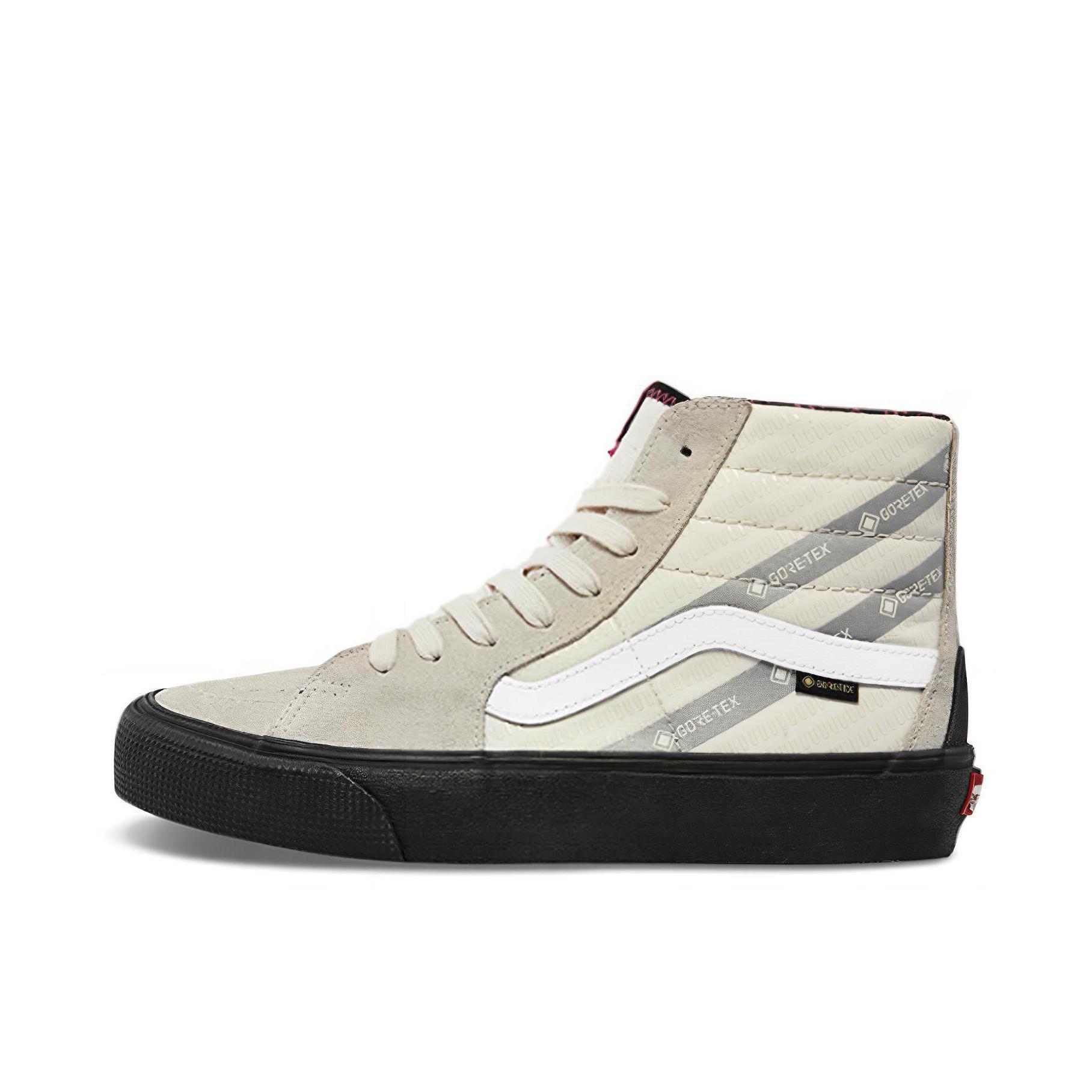 推荐商品：Vans/范斯 SK8-Hi 板鞋 潮流经典拼接复古街头厚底 Gore-Tex/白色/黑色