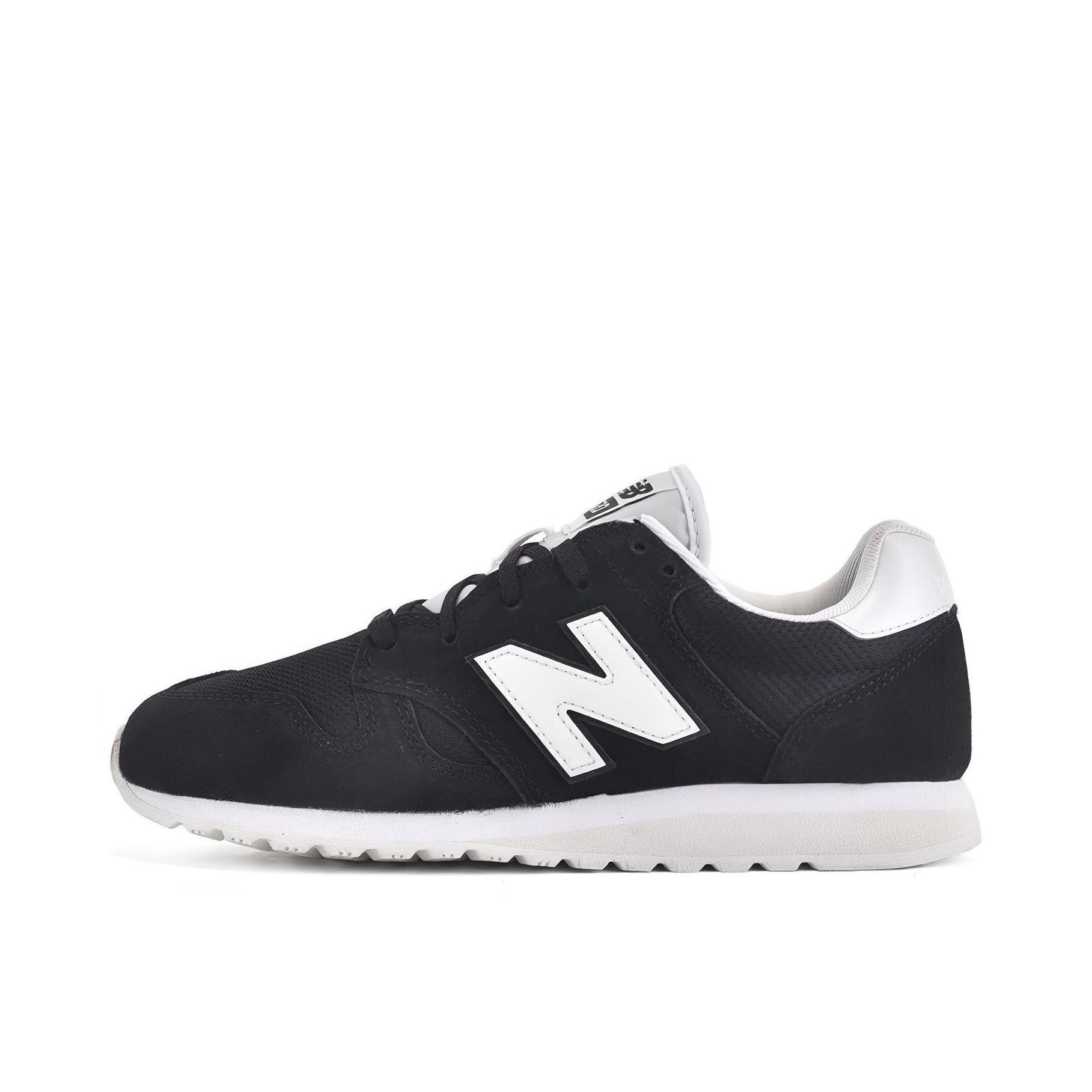 推荐商品：New Balance 520 运动休闲鞋 时尚百搭减震防滑耐磨舒适透气织物复古低帮 黑/白