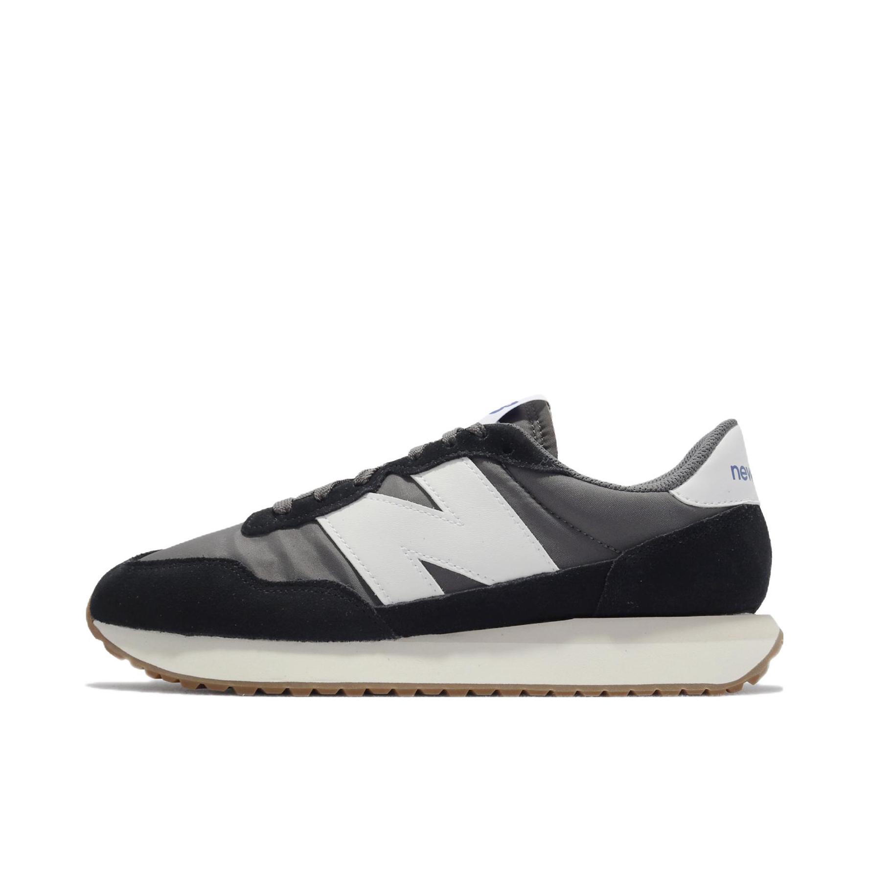 推荐商品：New Balance 237 跑鞋 减震透气防滑耐磨轻便潮流复古织物 黑色/白色/灰色