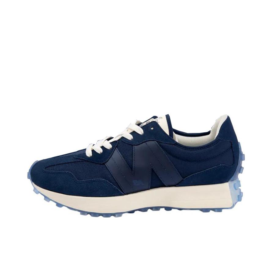 推荐商品：【IU同款】 New Balance 327 跑鞋 舒适复古防滑耐磨休闲透气减震拼接运动防水织物慢跑圆头 藏青色/米白
