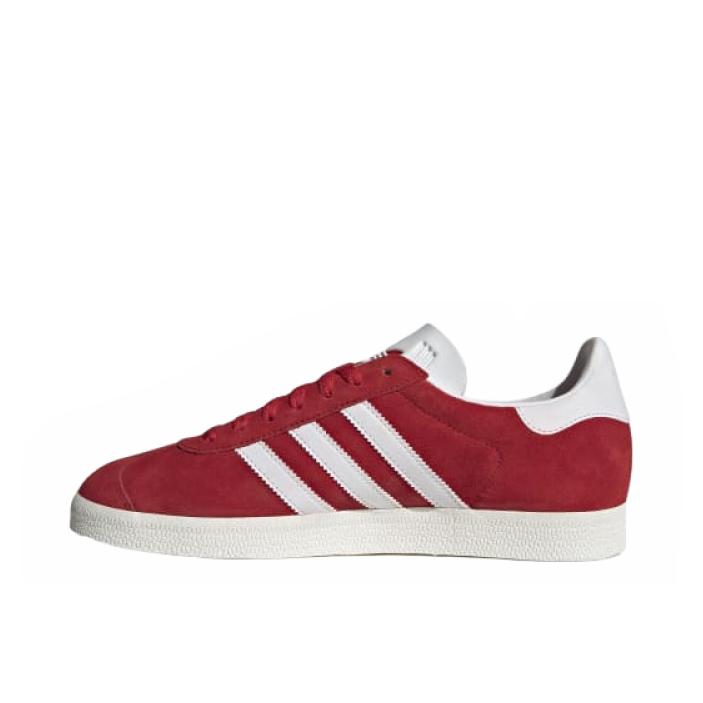 推荐商品：adidas Originals Gazelle T头鞋 德训鞋 板鞋 轻便复古薄底舒适百搭减震耐磨贴合圆头 低帮/红色/白色