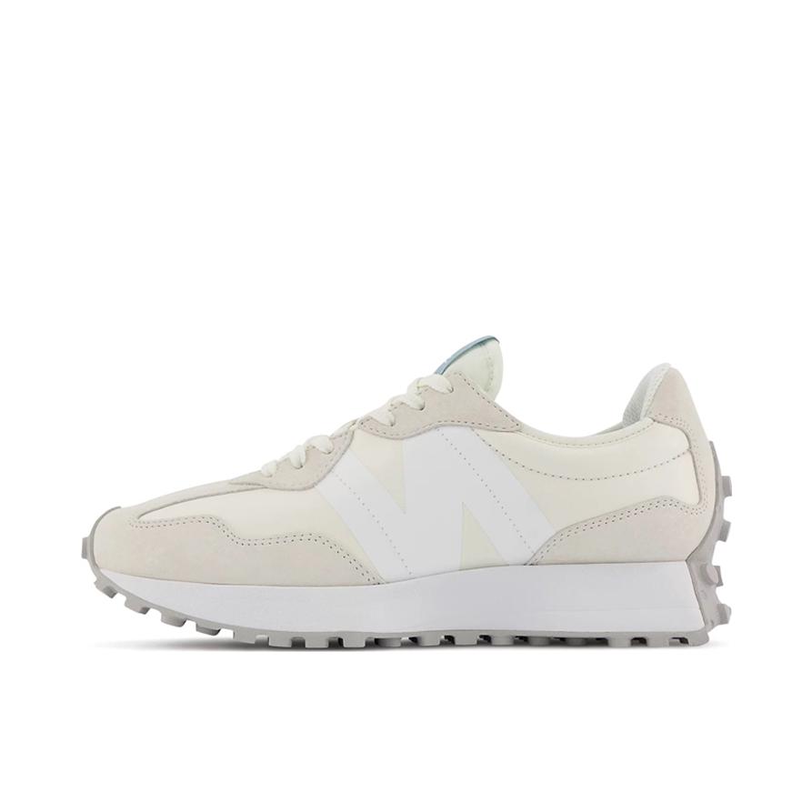 推荐商品：【IU同款】 New Balance 327 跑鞋 舒适复古防滑耐磨休闲透气减震拼接运动防水织物慢跑圆头 女款/米白