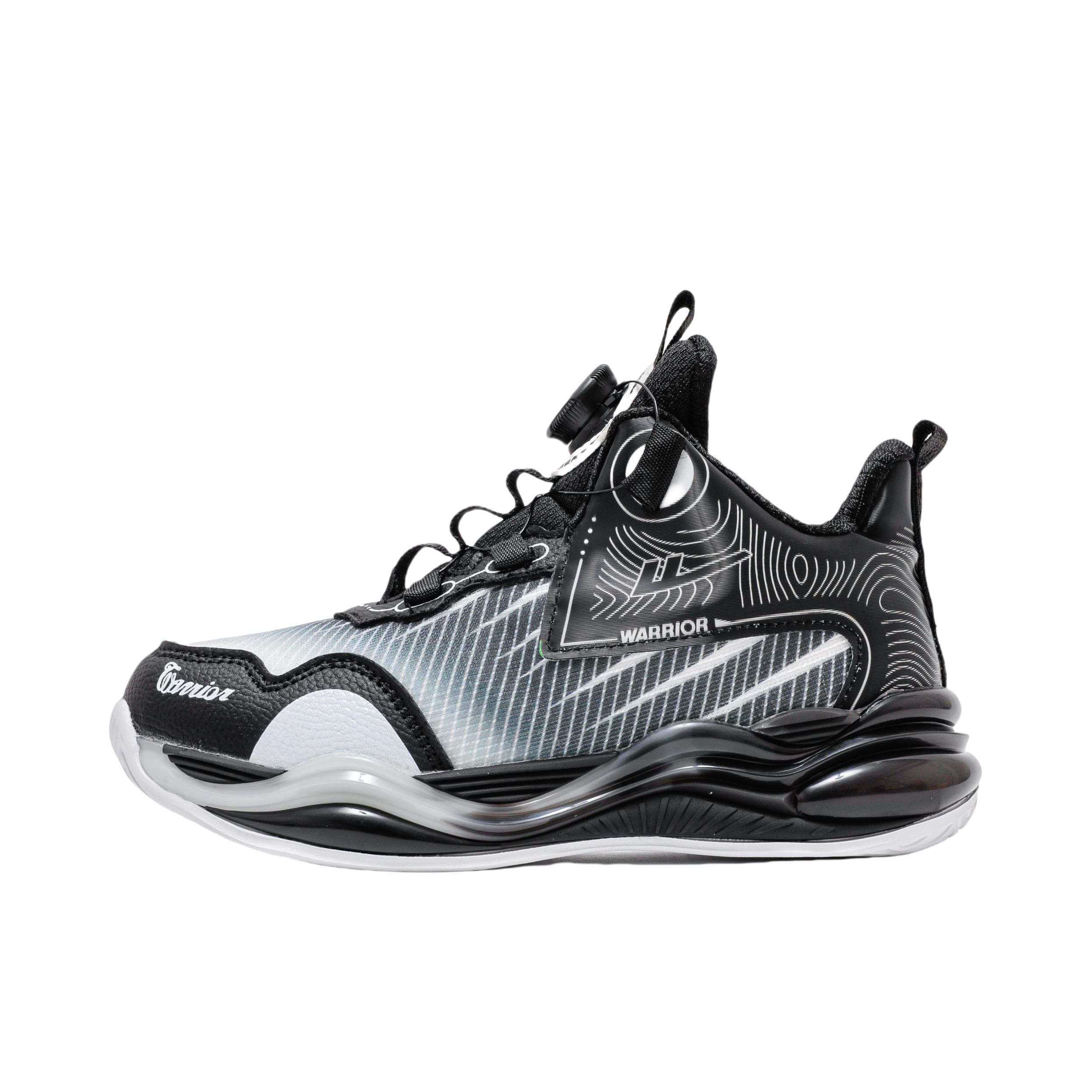 推荐商品：回力 实战 防滑 中帮 圆头 儿童篮球鞋 WZ-A557T旋钮软底支撑 大童/黑色/灰色 