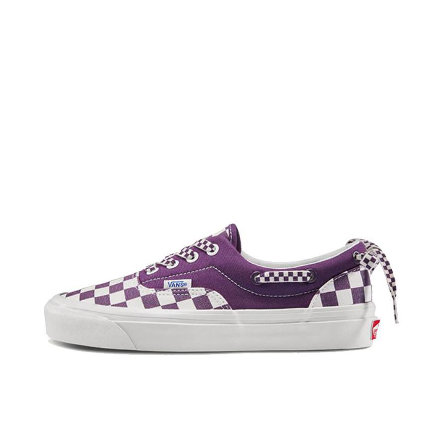 推荐商品：Vans/范斯 Style 95 板鞋 防滑耐磨轻便透气潮流百搭复古 安纳海姆/紫白棋盘格