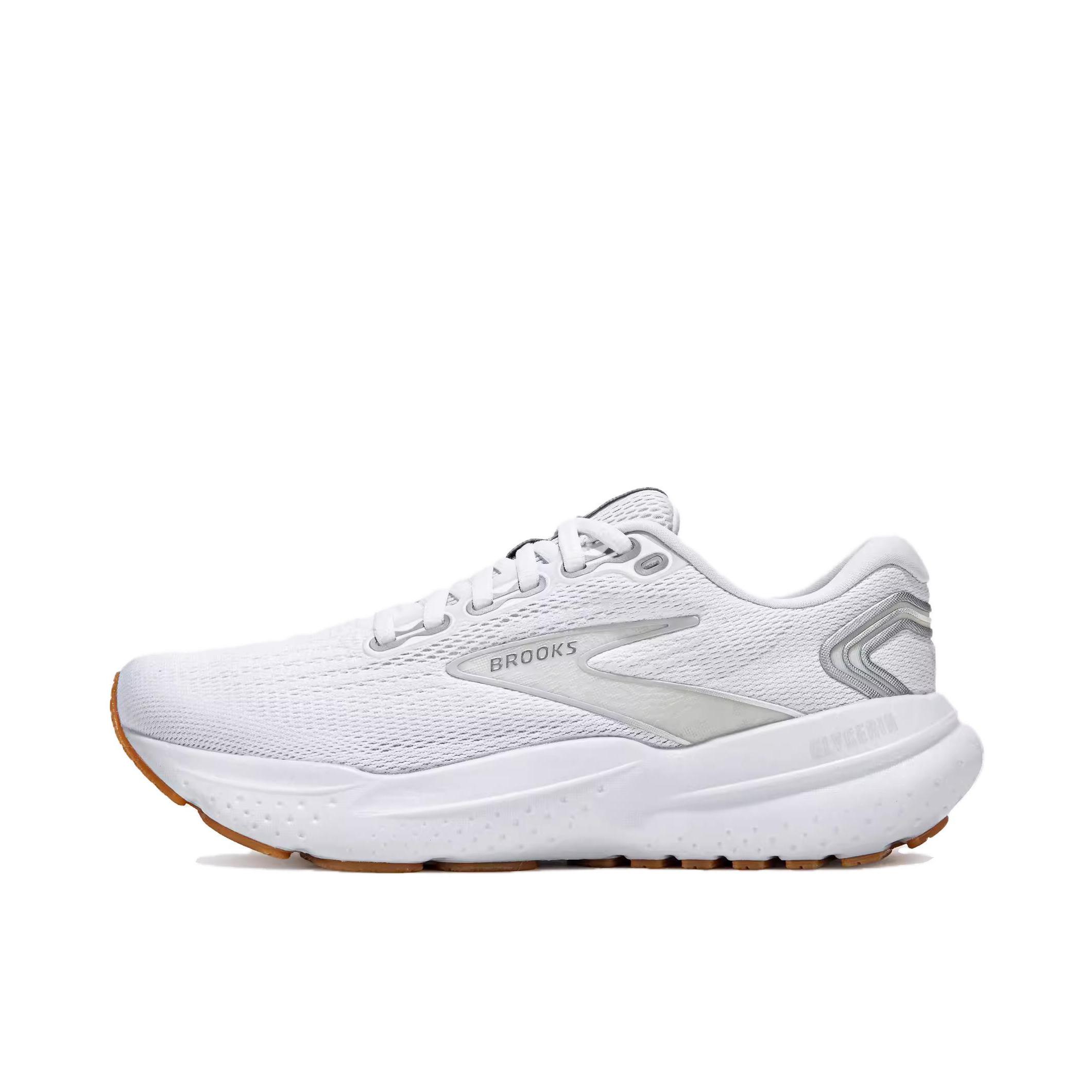 推荐商品：Brooks/布鲁克斯 Glycerin甘油21 注氮科技 平衡版 支撑 长跑 跑鞋 女款/白色/银色/淡黄褐色