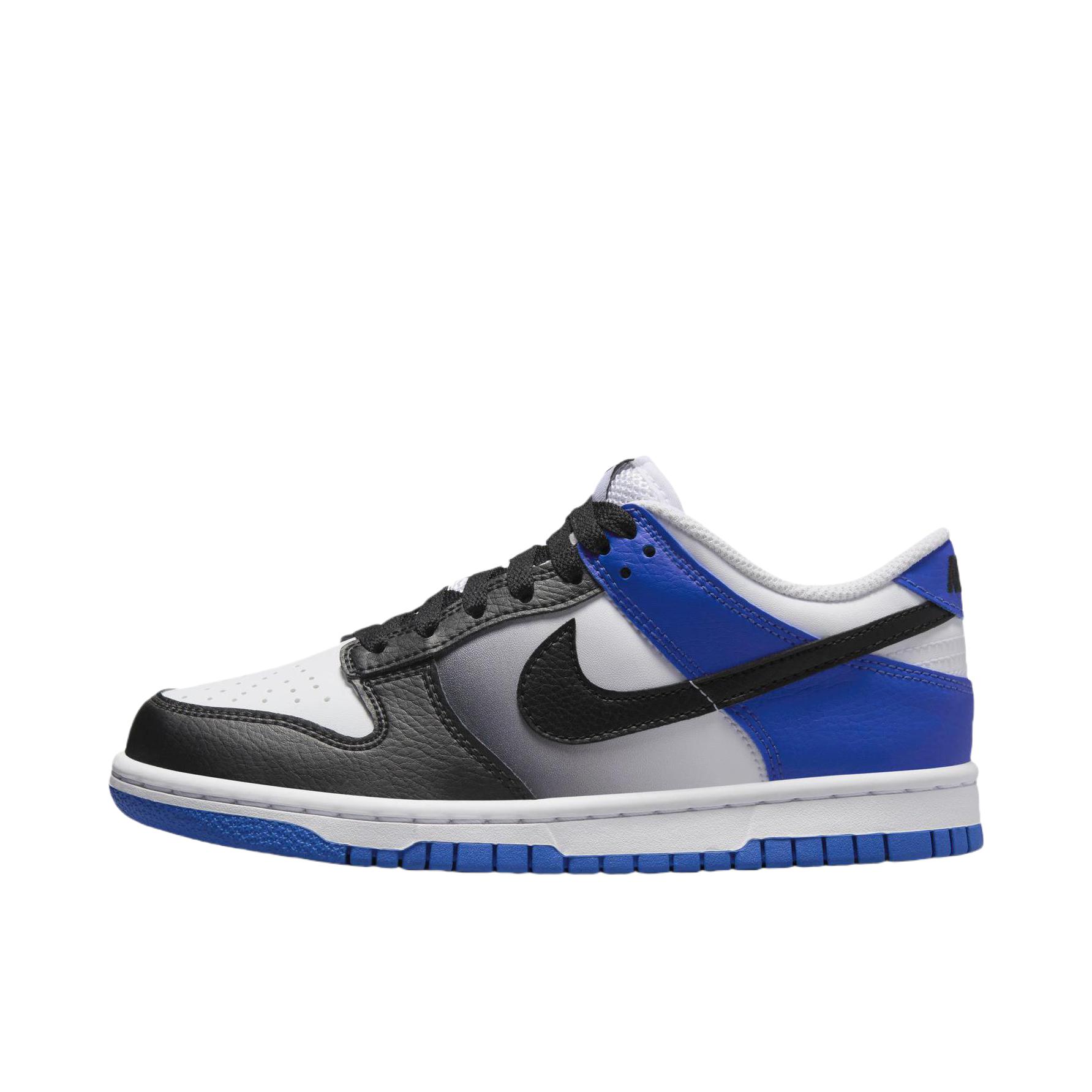 推荐商品：Nike Dunk 板鞋 经典复古百搭 GS/蓝色/黑色  