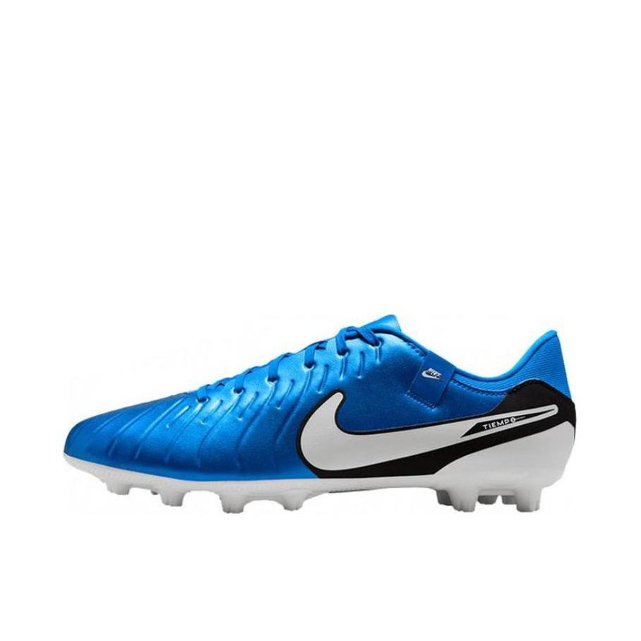推荐商品：Nike Tiempo Legend 10 Academy HG 中端 胶质短钉 人造草坪 减震耐磨 足球鞋 蓝色