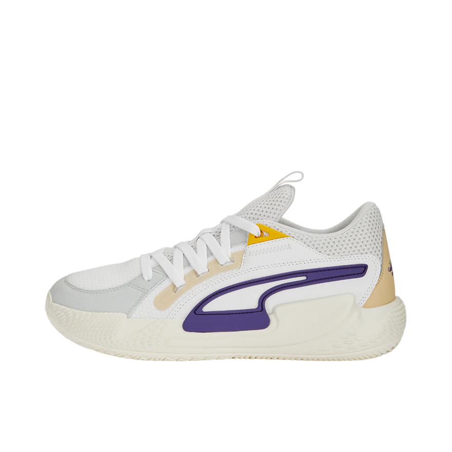 推荐商品：Puma/彪马 Court Rider Chaos RIDER FOAM中底 防滑耐磨 网面 轻便 缓震 篮球鞋 白色/紫罗兰