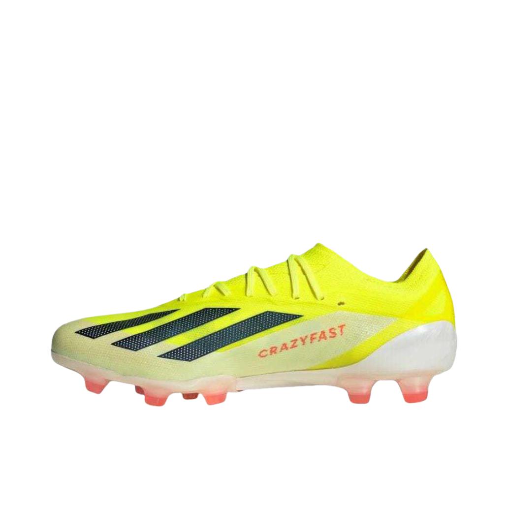 推荐商品：adidas X Crazyfast Elite AG 超顶级 胶质短钉 人工草场 防滑耐磨 足球鞋 黄色