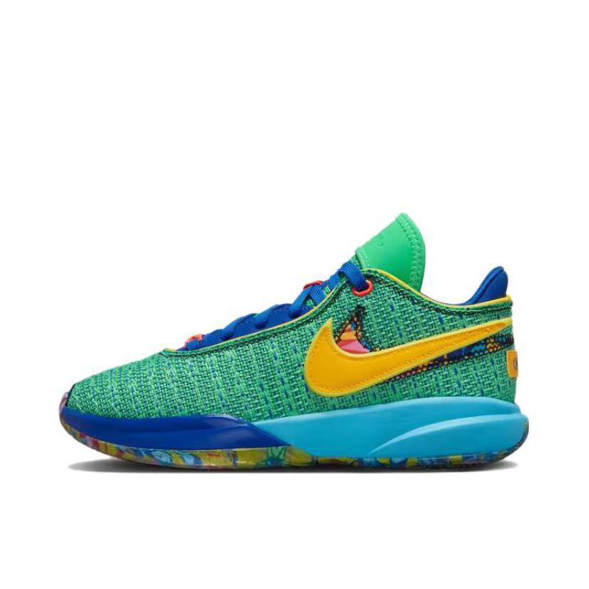 推荐商品：Nike Lebron 20 詹姆斯20 Zoom Air 缓震透气 防滑耐磨 舒适 支撑 潮流 篮球鞋 GS/绿色