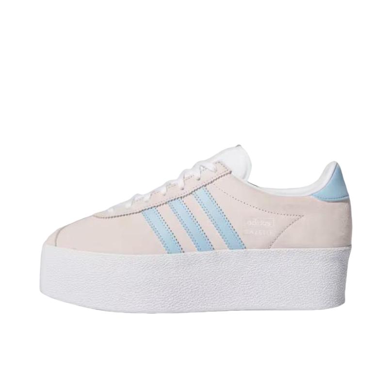 推荐商品：adidas Gazelle Up 板鞋 防滑耐磨舒适透气增高时尚百搭 女款/蓝色/粉色