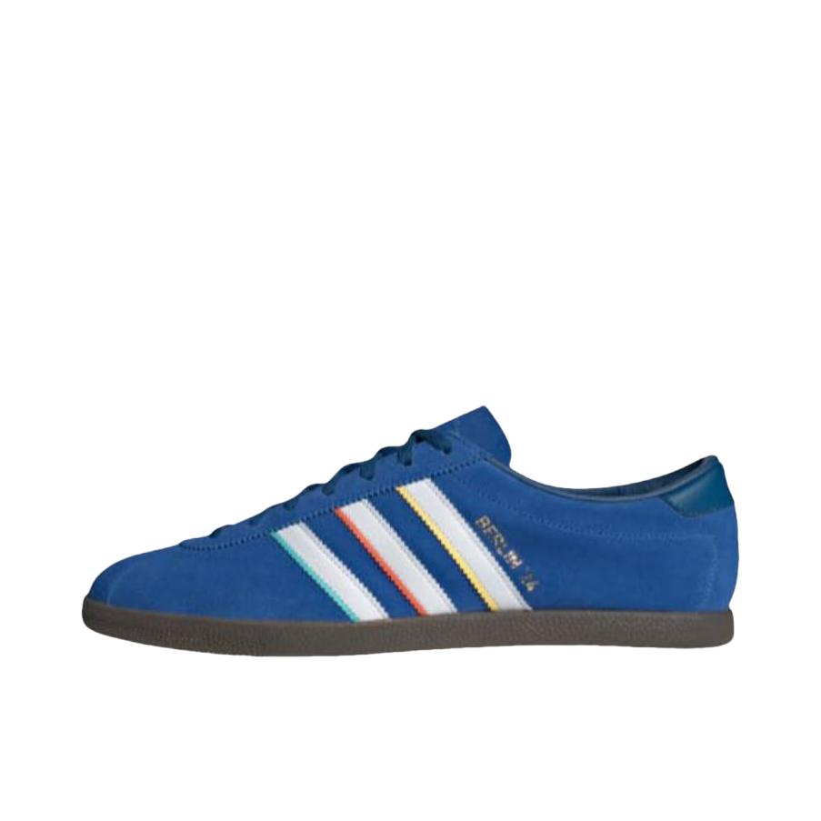 推荐商品：adidas Originals Berlin 24 防滑 低帮 圆头 平跟 板鞋 蓝色