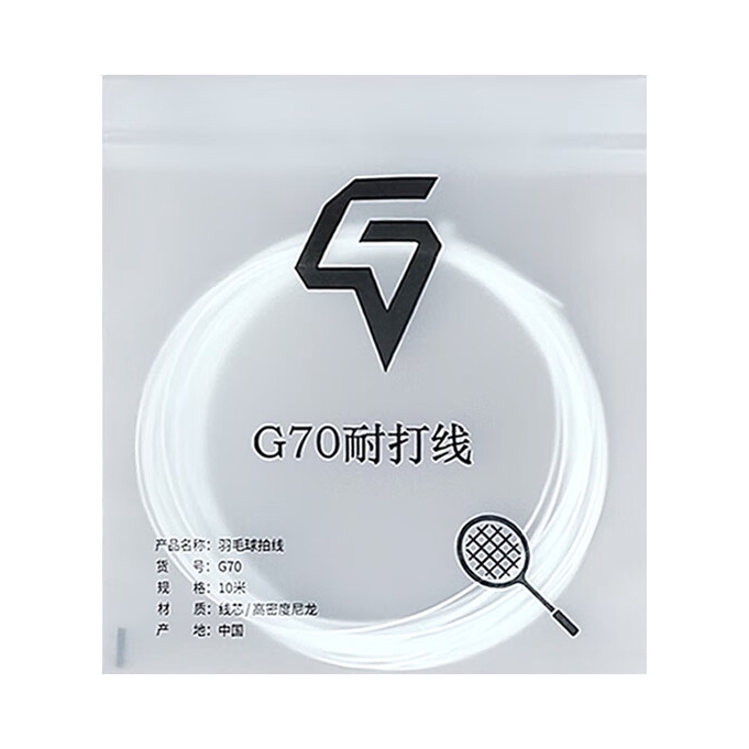 推荐商品：北格风 G70 比赛 训练 耐打 羽毛球拍线 10102651271415