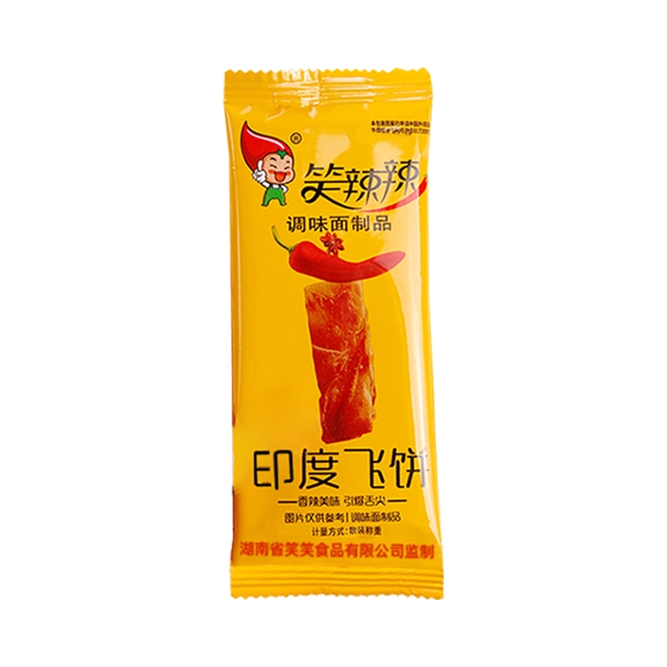 推荐商品：笑辣辣 印度飞饼辣条 14g/包解馋老式 浅麻浅辣