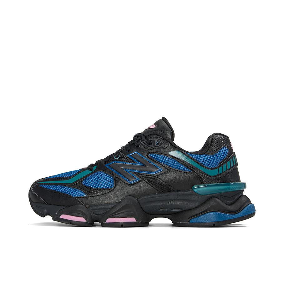 推荐商品：New Balance 9060 跑鞋 绒面革舒适减震网面透气防滑耐磨拼接复古增高圆头贴合耐穿 黑蓝