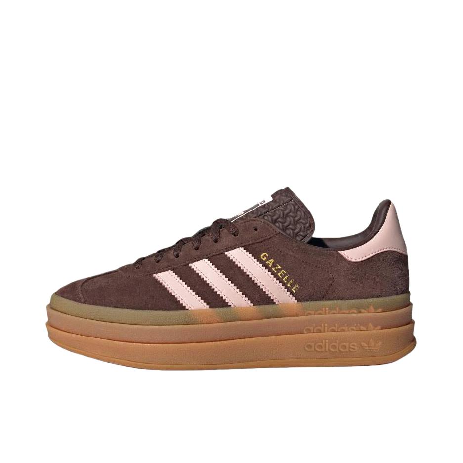 推荐商品：adidas Originals Gazelle Bold T头鞋 德训鞋 运动休闲鞋 经典厚底防滑耐磨贴合 棕色