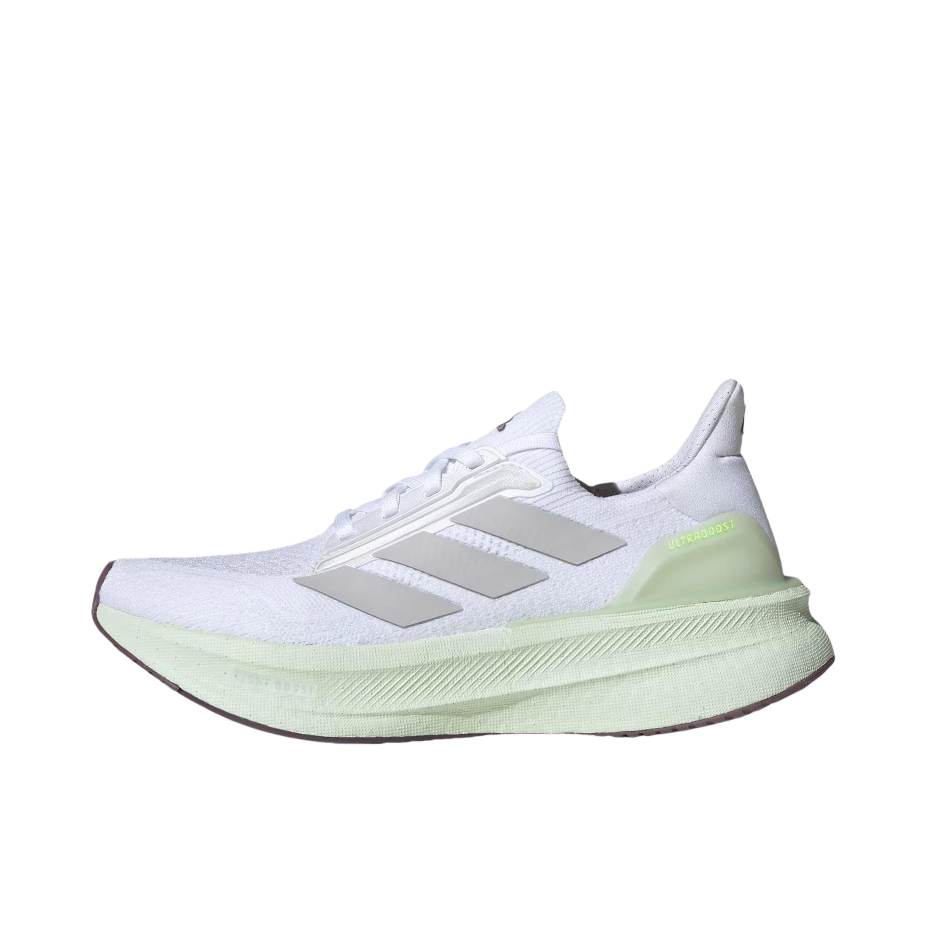 推荐商品：adidas Ultraboost 5X 跑鞋 超轻缓震回弹防滑耐磨支撑贴合长跑圆头 男款/白色