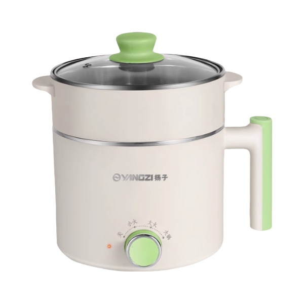 推荐商品：扬子 1.8L 电热锅 蒸煮两用设计 3档火力调节