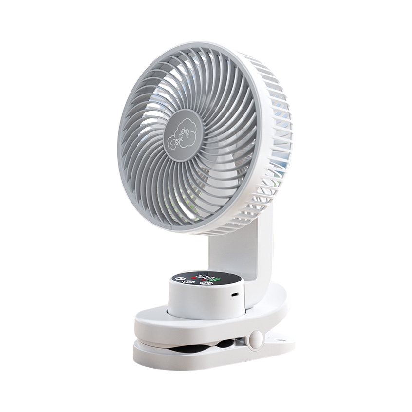 推荐商品：倍量 夹式电风扇 大风力 超长续航 智能数显 A06