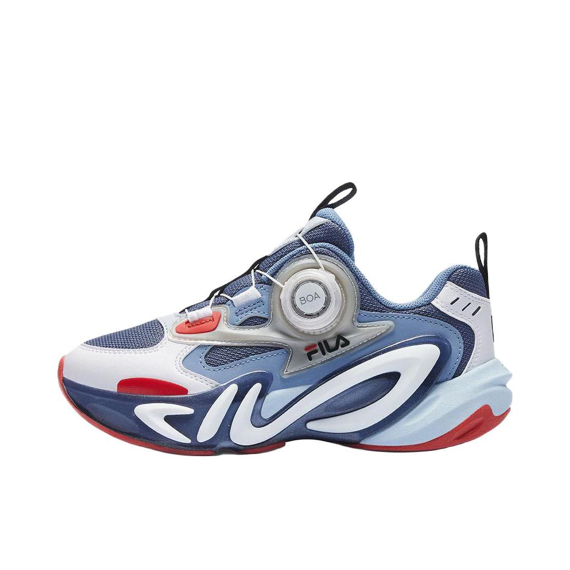 推荐商品：FILA/斐乐 厚底 防滑耐磨 旋钮 运动鞋儿童 K15B411101F 大童/深灰/蓝色/火红色
