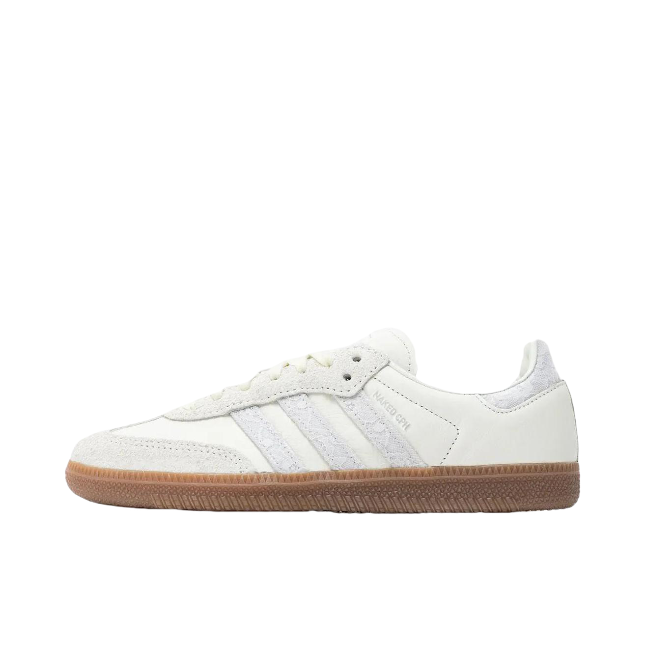 推荐商品：adidas Originals Samba OG T头鞋 板鞋 经典复古舒适百搭耐磨合成革圆头薄底贴合 NAKED联名/白色/浅米色
