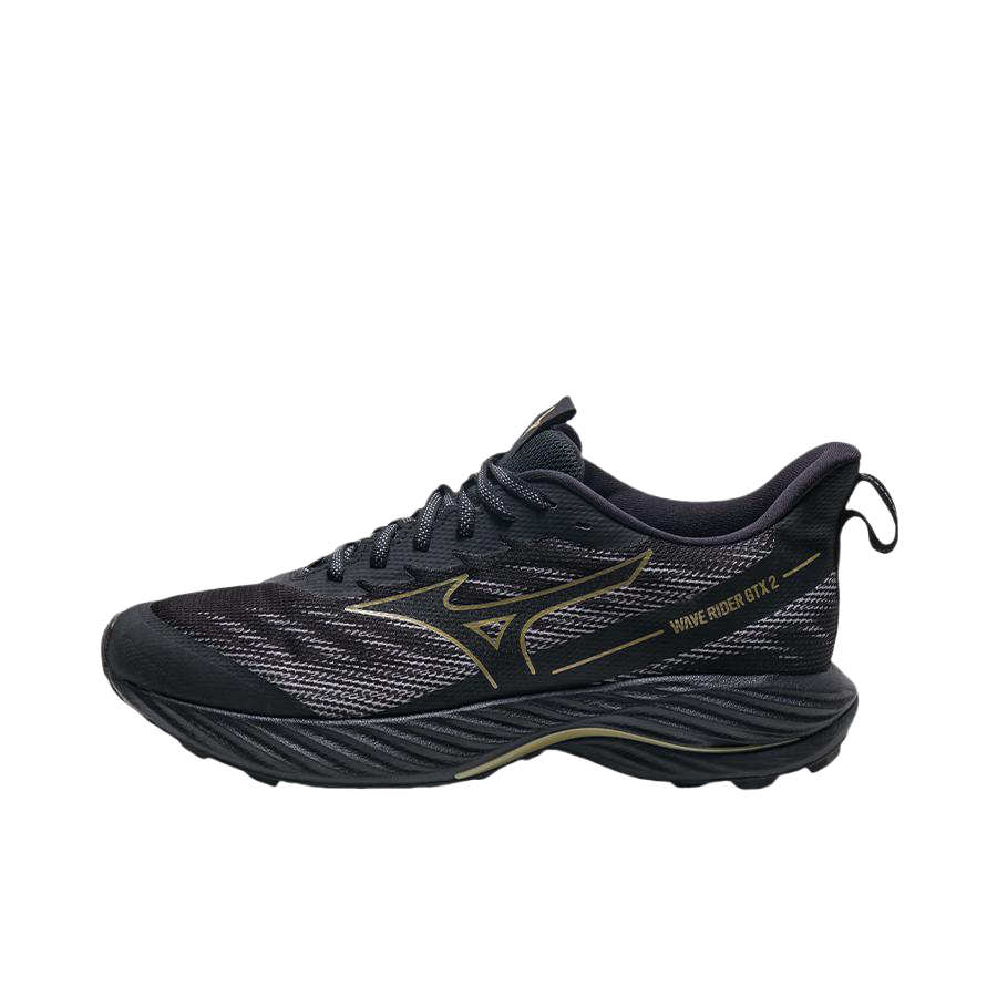 推荐商品：Mizuno/美津浓 Wave Ibuki 2 GTX 防滑耐磨 减震透气 时尚潮流 跑鞋 黑色/金色