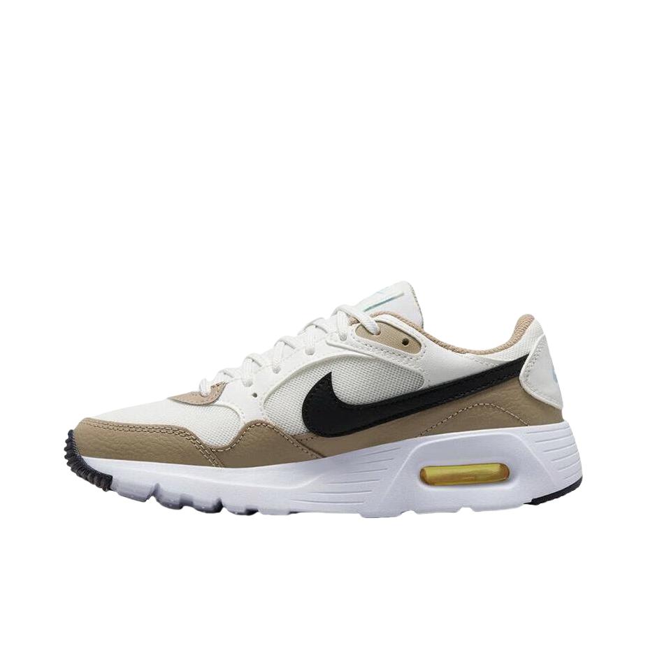 推荐商品：Nike Air Max SC 防滑耐磨 舒适缓震 网布透气 织物 气垫 减震 复古 合成革 耐穿 运动休闲鞋 女款/绿色/白色/黑色