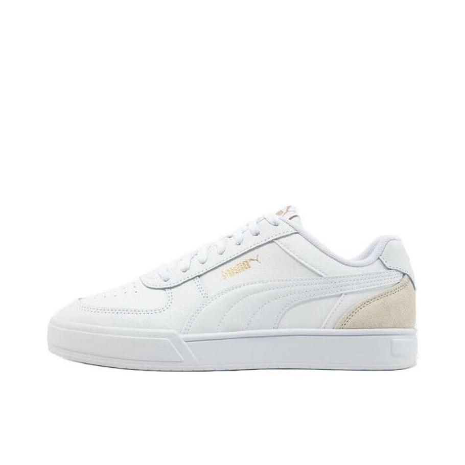 推荐商品：Puma/彪马 Caven Dime 小白鞋 板鞋 缓震回弹防滑耐磨轻便透气舒适百搭复古薄底美式流光风 白色/金色