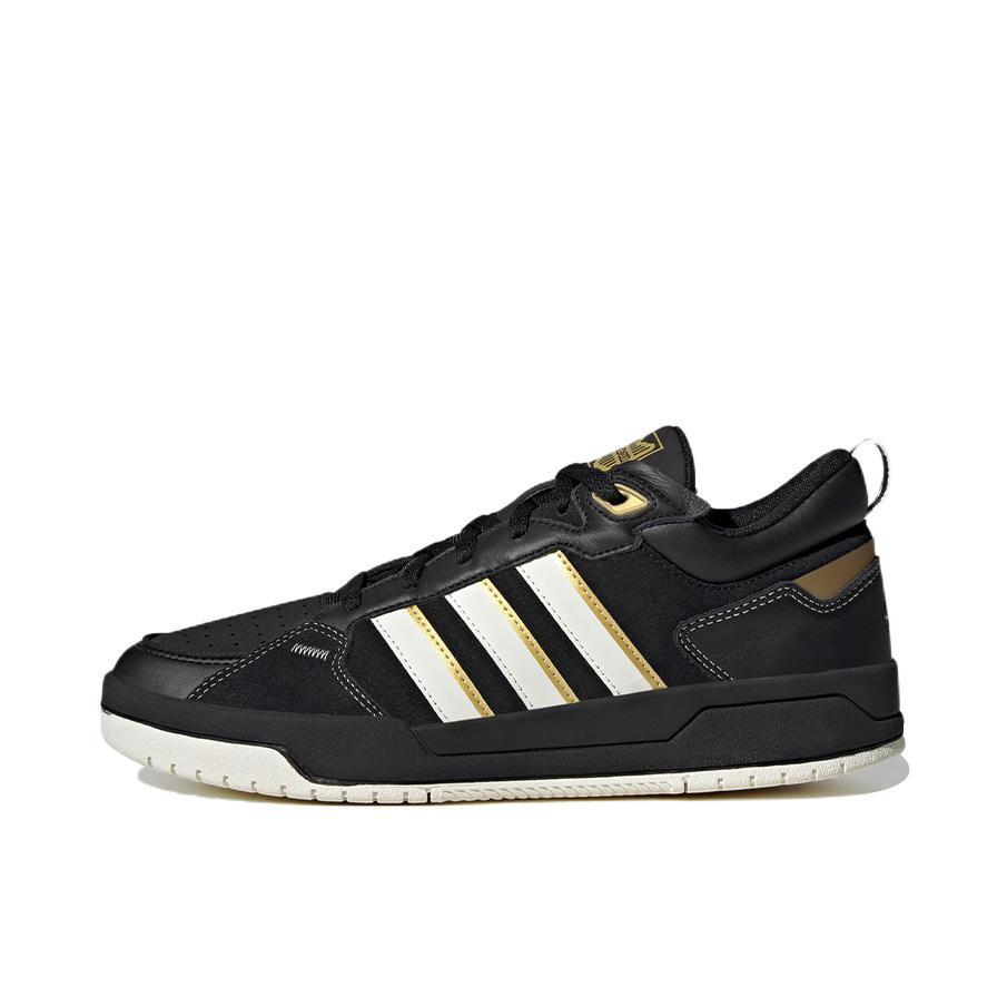 推荐商品：adidas Neo 100DB 板鞋 休闲舒适轻便复古透气耐磨防滑 黑色/白色/金黄