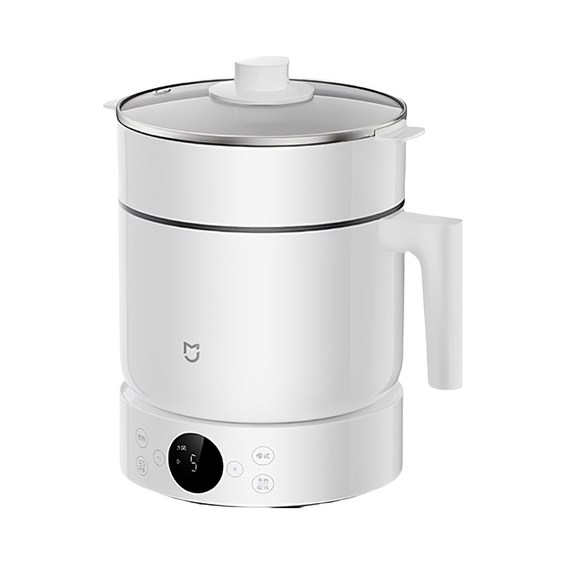 推荐商品：MIJIA/米家 电热锅 1.5L 高效速烹 长时预约 安全防干烧 分体式 蒸煮焖炖涮 锅碗一体 蒸煮一体 不粘内胆