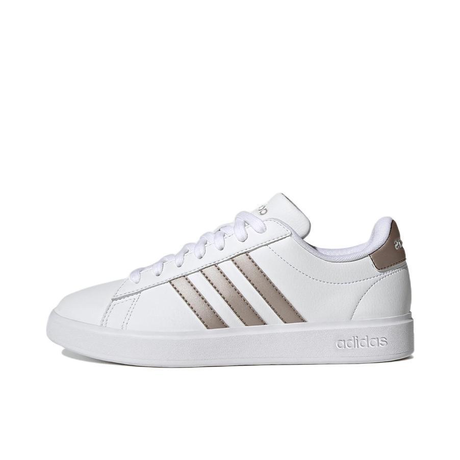 推荐商品：adidas NEO Grand Court 2.0 板鞋 防滑耐磨舒适透气时尚百搭轻运动贴合 白色/银色