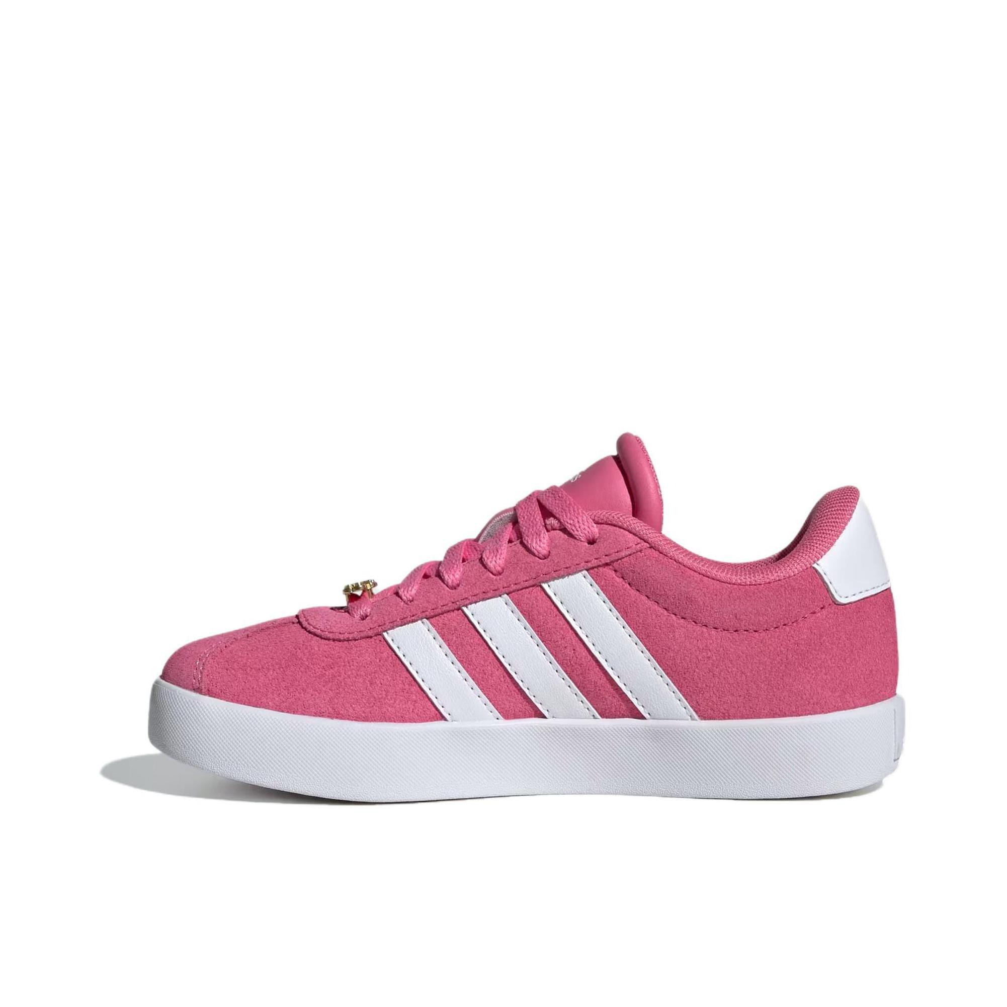 推荐商品：adidas VL Court 3.0 板鞋 T头鞋 德训鞋 舒适百搭防滑耐磨运动休闲贴合支撑圆头 女款/融合粉/云白/亮红