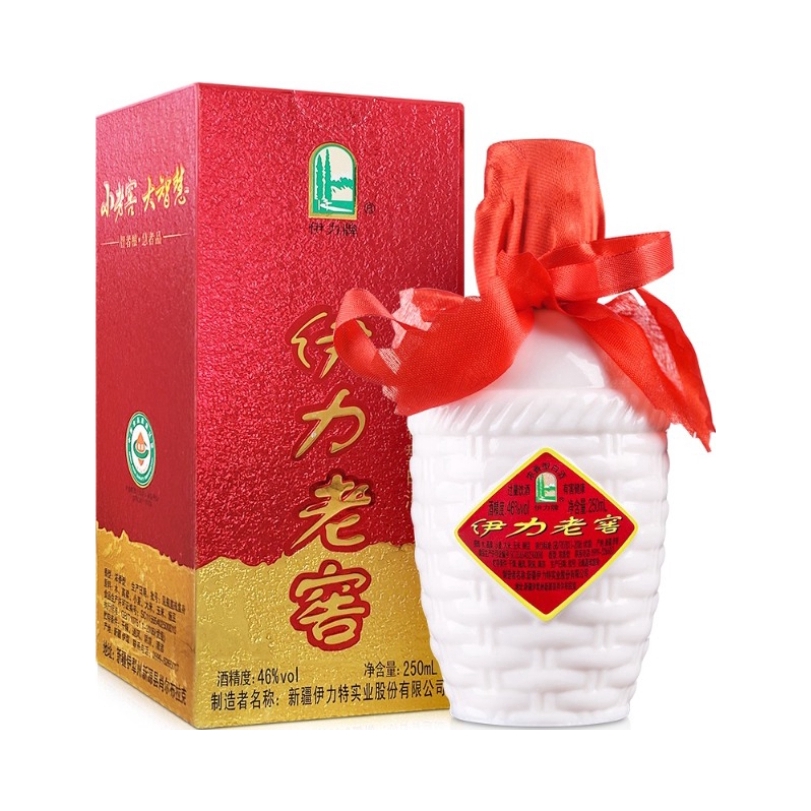 推荐商品：伊力特 伊力老窖 250ml 46度 浓香型 白酒 盒装 纯粮