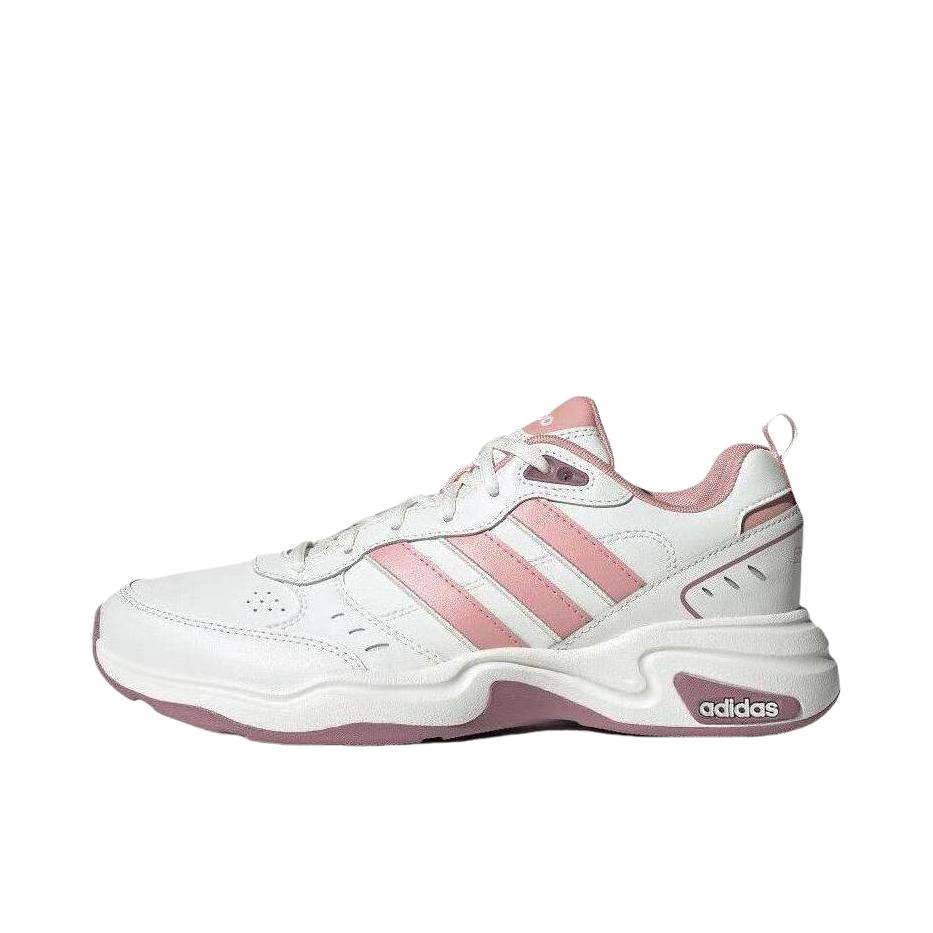 推荐商品：adidas neo Strutter 防滑耐磨 缓震 轻便透气 轻运动 合成革 人造革 网布 复古 织物 增高鞋 老爹鞋 白色/肉粉色
