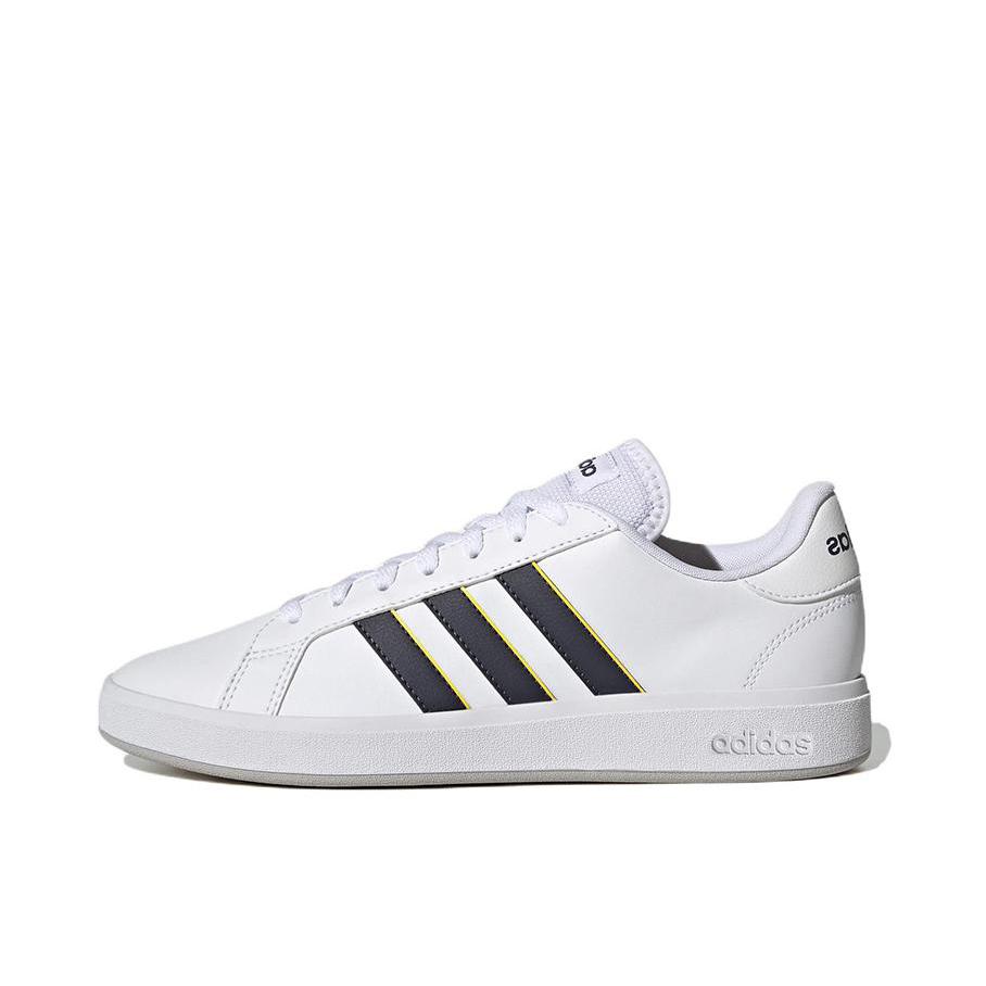 推荐商品：adidas NEO Grand Court 2.0 板鞋 防滑耐磨舒适透气时尚百搭轻运动贴合 黄色/黑色/白色