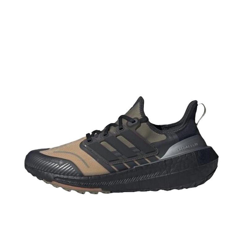 推荐商品：adidas Ultraboost Light 跑鞋 经典UB舒适减震防滑耐磨轻质织物运动随心畅跑抗扭转圆头 黑色/棕色
